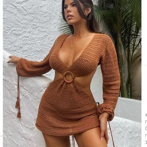 Cut out, crochet dress